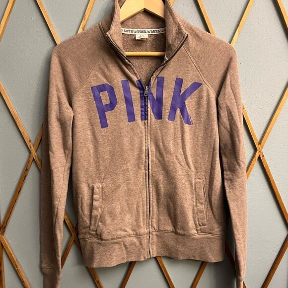 PINK Full Zip Sweatshirt - Picture 1 of 3